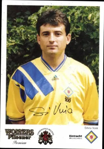 Autogrammkarte Fußballer Silviu Vuia, Eintracht Braunschweig, Autogramm