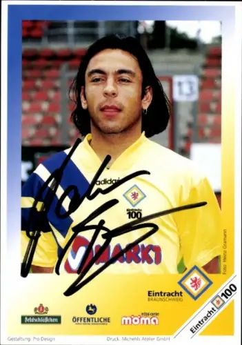 Autogrammkarte Fußballer Hakan Bicici, Eintracht Braunschweig, Autogramm