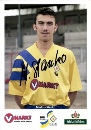 Autogrammkarte Fußballer Markus Stanko, Eintracht Braunschweig, Autogramm