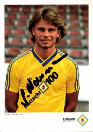 Autogrammkarte Fußballer Guido Naumann, Eintracht Braunschweig, Autogramm
