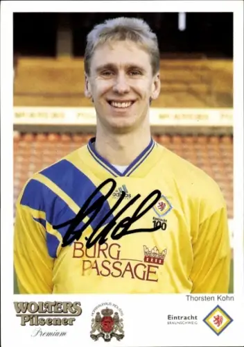 Autogrammkarte Fußballer Thorsten Kohn, Eintracht Braunschweig, Autogramm