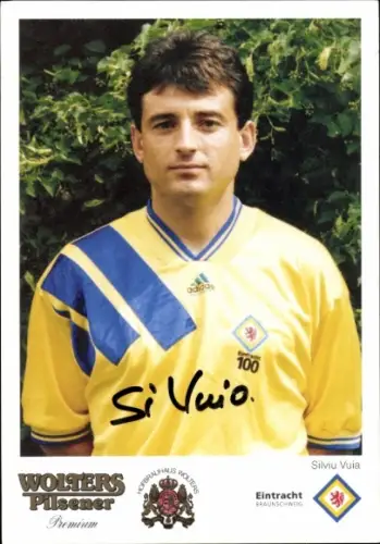 Autogrammkarte Fußballer Silviu Vuia, Eintracht Braunschweig, Autogramm