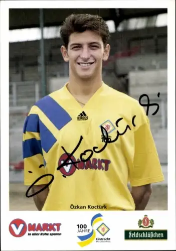 Autogrammkarte Fußballer Özkan Koctürk, Eintracht Braunschweig, Autogramm