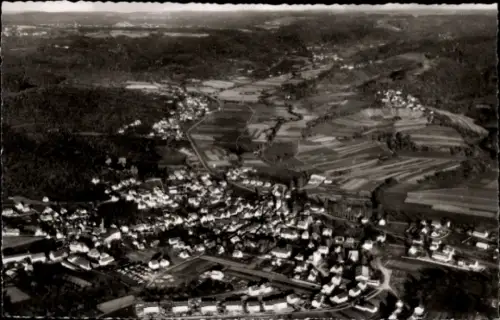 Ak Rudersberg in Württemberg, Luftaufnahme von  ländliche Umgebung, Felder, Häuser