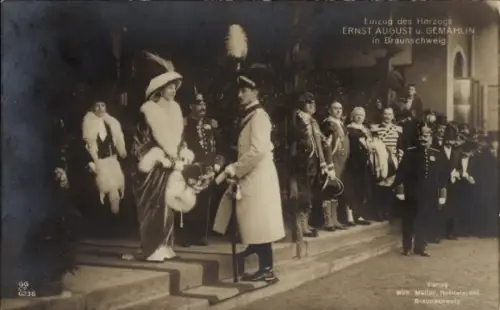 Ak Herzog Ernst August von Braunschweig, Prinzessin Victoria Luise von Preußen, GG Co 6236