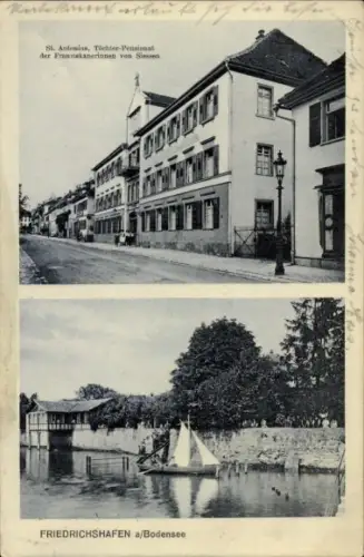 Ak Friedrichshafen am Bodensee, Sankt Antonius, Töchter-Pensionat der Franziskanerinnen