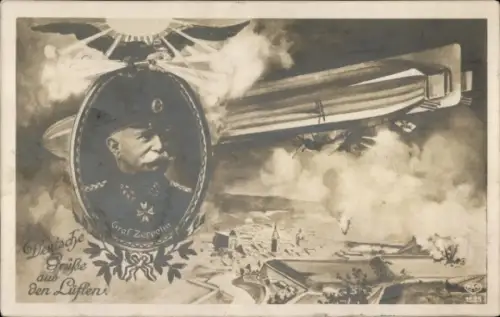 Ak Graf von Zeppelin, Luftschiff