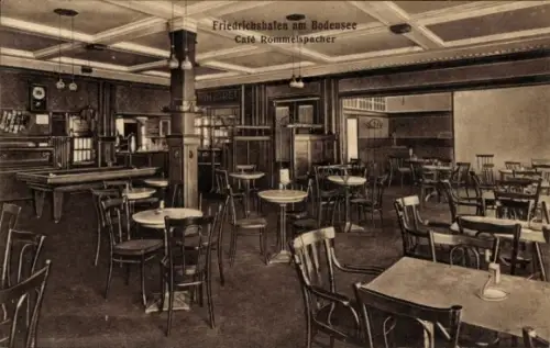 Ak Friedrichshafen am Bodensee, Cafe Rommelspacher