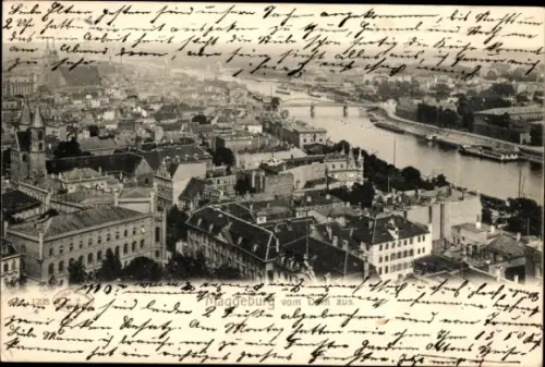 Ak Magdeburg an der Elbe, Blick vom Dom