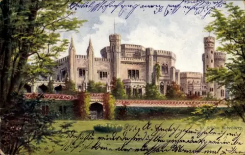 Künstler Ak Babelsberg Potsdam, Schloss Babelsberg