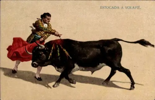 Litho Stierkampf, Volapie Ausfallschritt