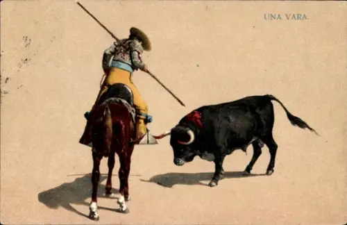 Ak Corrida de toros, Una vara