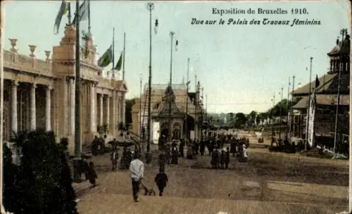 CPA Bruxelles Bruxelles, Exposition 1910, Palais des Travaux féminins