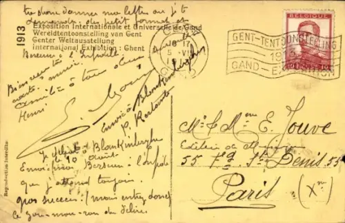 CPA Exposition Internationale et universelle de Gand 1913, Section Italienne