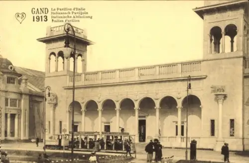 CPA Exposition Internationale et Universelle de Gand 1913, Pavillon d'Italie