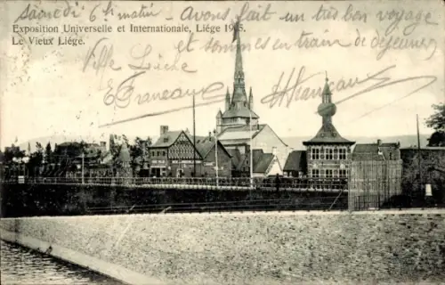 CPA Exposition Universelle de Liége 1905, Vieux Liége