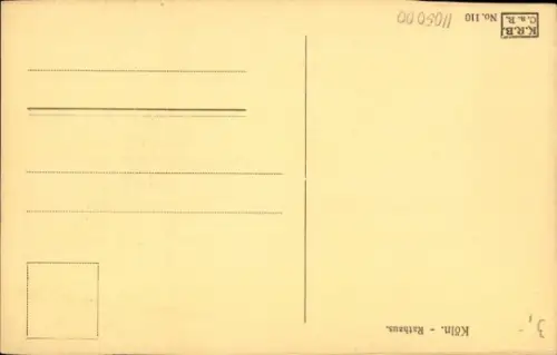 Ak Köln am Rhein,  Rathaus