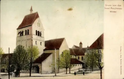 Ak Insel Reichenau Bodensee,  Münster