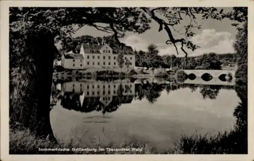 Ak Grillenburg Tharandt Sachsen, Teilansicht, Brücke