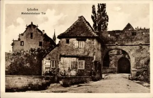 Ak Iphofen in Unterfranken, Mainbernheimer Tor