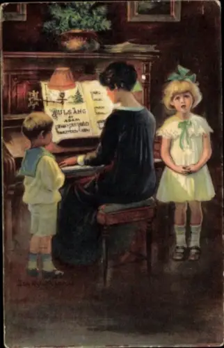 Künstler Ak Nyström, Jenny, Frohe Weihnachten, Weihnachtslied