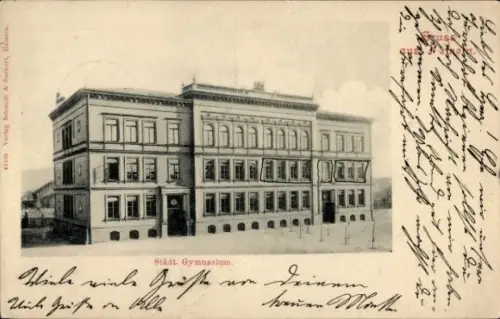 Ak Hameln an der Weser Niedersachsen, Städtisches Gymnasium