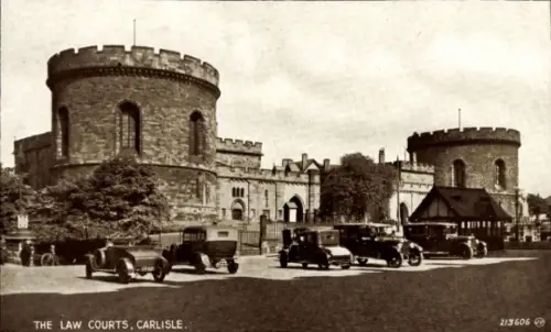 Ak Carlisle Cumbria England, The Law Courts