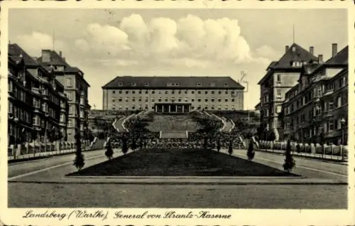 Ak Gorzów Wielkopolski Landsberg an der Warthe Ostbrandenburg, General von Strantz-Kaserne