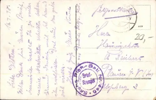 Ak Danjuschewo Ostpreußen, Ortsansichten