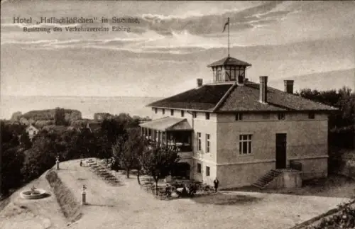 Ak Suchacz Succase am Frischen Haff Westpreußen, Hotel Haffschlösschen