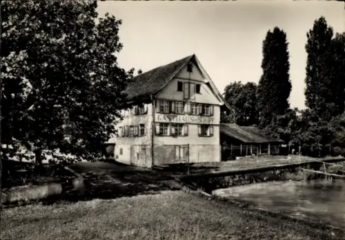 Ak Altnau Kreuzlingen am Bodensee Kt.Thurgau, Gasthof zum Schiff