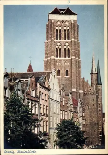 Ak Gdańsk Danzig, Marienkirche