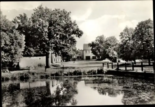 Ak Ramsin Sandersdorf Brehna in Sachsen Anhalt, Dorfplatz
