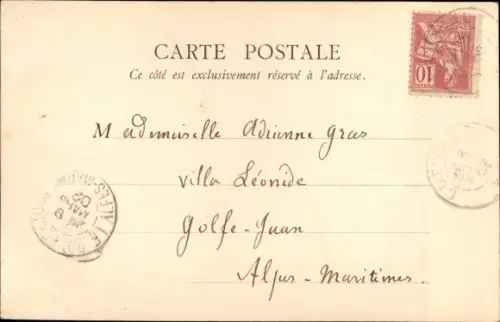 Ak Cotignac Var, Gesamtansicht