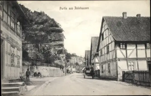 Ak Reinhausen Gleichen Landkreis Göttingen, Straßenpartie