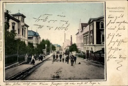 Ak Neustadt an der Orla, Böttcherstraße