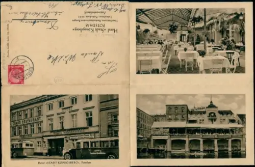 Klapp Ak Potsdam, Hotel Stadt Königsberg, Havelterrasse, Restaurant