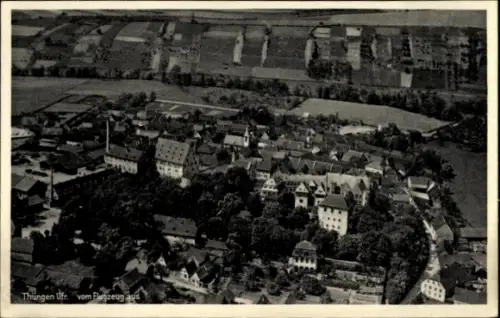 Ak Thüngen Unterfranken, Luftaufnahme