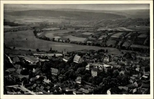 Ak Thüngen Unterfranken, Luftaufnahme