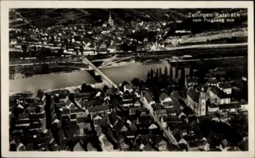 Ak Retzbach Zellingen am Main Unterfranken, Fliegeraufnahme