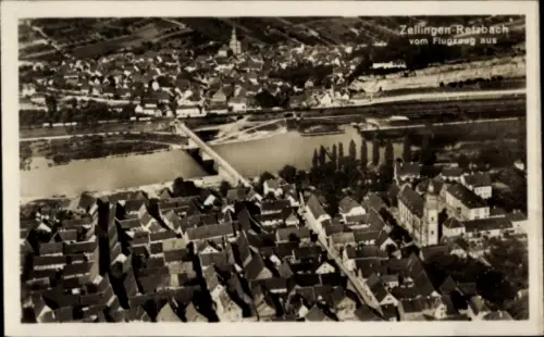 Ak Retzbach Zellingen am Main Unterfranken, Fliegeraufnahme