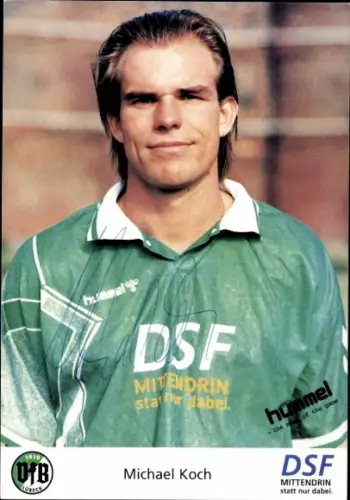 Autogrammkarte Fußballer Michael Koch, VfB Lübeck, Autogramm