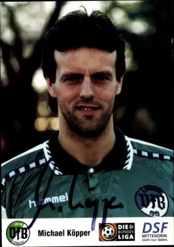 Autogrammkarte Fußballer Michael Köpper, VfB Lübeck, Autogramm