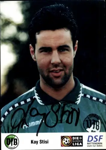Autogrammkarte Fußballer Kay Stisi, VfB Lübeck, Autogramm