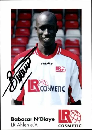 Autogrammkarte Fußballer Babacar N'Diaye, Rot Weiss Ahlen, Autogramm