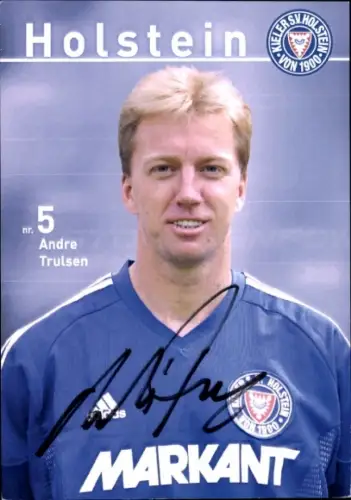 Autogrammkarte Fußballer Andre Trulsen, Holstein Kiel, Autogramm