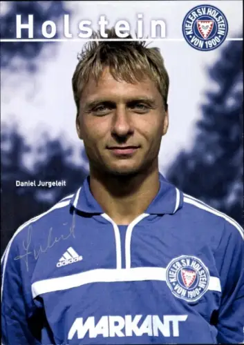 Autogrammkarte Fußballer Daniel Jurgeleit, Holstein Kiel, Autogramm