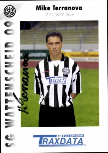 Autogrammkarte Fußballer Mike Terranova, SG Wattenscheid 09, Autogramm