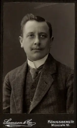 Kabinett Foto Kaliningrad Königsberg Ostpreußen, Mann-Porträt