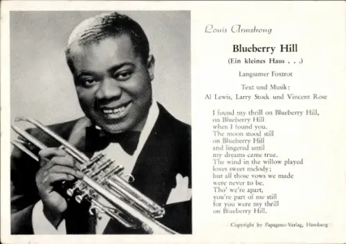 Lied Ak Blueberry Hill von Louis Armstrong